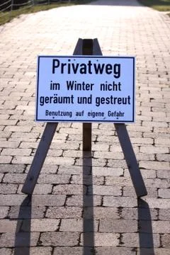 Privatweg Stock Photos