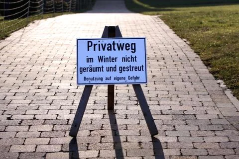 Privatweg Stock Photos
