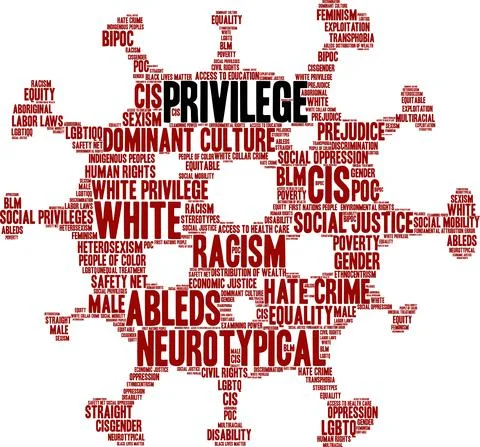 Privilege Word Cloud Stock Illustration