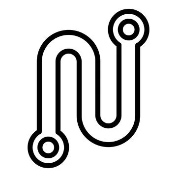 Prix racetrack icon outline vector. Race circuit 스톡 일러스트