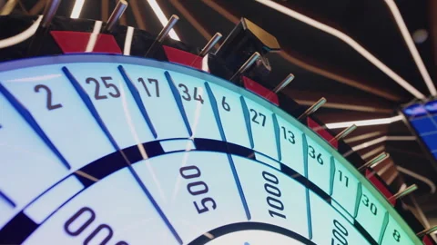 Prize drawing process, drawing winning numbers, lottery wheel with bingo. Stock Footage 326768014