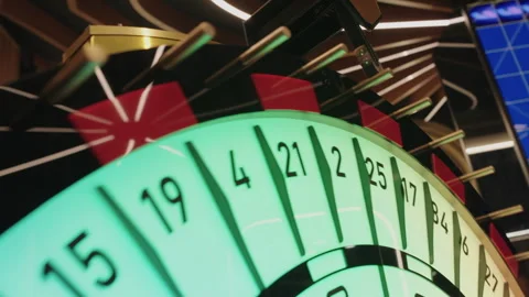 Prize drawing process, drawing winning numbers, lottery wheel with bingo. Stock Footage 326768087