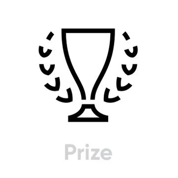 Prize icon. Editable Vector Stroke. Illustration