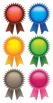 Prize ribbons Vector Design Elements 스톡 일러스트