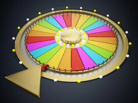 Prize wheel Stock Illustration