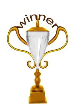 Prize winner. vinner cup Illustrazione stock