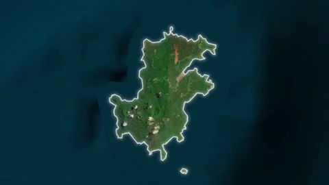 Prncipe Island Map Animation Stock Footage 339107827