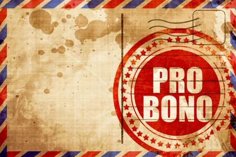 Pro bono Stock Illustration