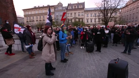 Pro-choice protest after the death of young woman Video stock 164760293