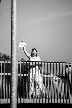 Pro-Choice Roe v. Wade Rally in Omaha Nebraska Stock Photos