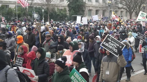 Pro-Life Activists Join The March For Life 2022 Vídeos de archivo 168914240