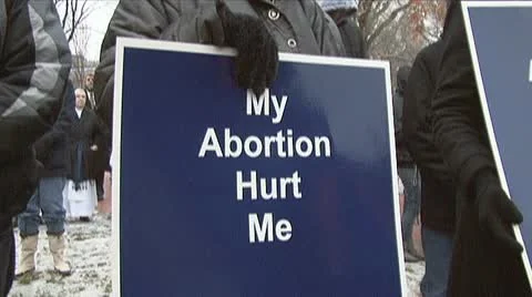 Pro-life supporters Video stock 10716916