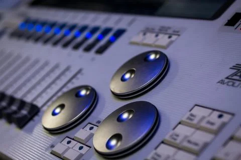 Pro Lighting Designers Programming Console, Desk Photos