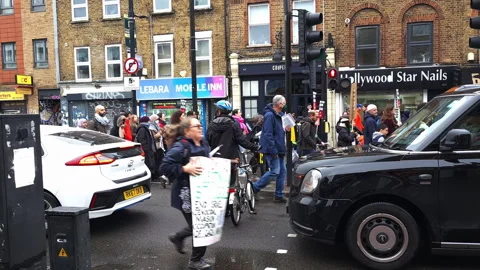 A pro Palestine protest. Stock Footage 256295095