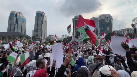 Pro-Palestinian rally Stock Footage 277201341