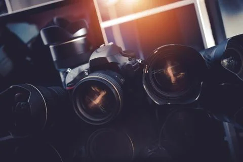 Pro photography technology Stock Photos
