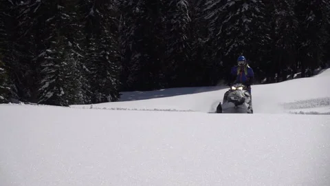 Pro snowmobiler Stock Footage 138677434