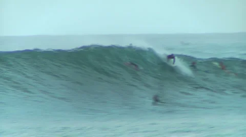 Pro Surfer 1, Honolua Bay  Stock Footage 1079882