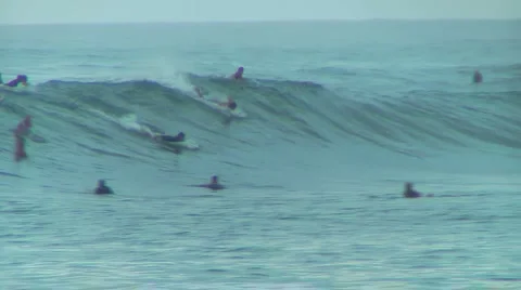Pro Surfer 2, Honolua Bay  Stock Footage 1079869