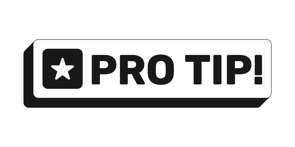 Pro tip rectangle UI web button 스톡 일러스트