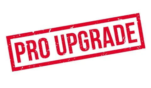 Pro Upgrade rubber stamp 스톡 일러스트