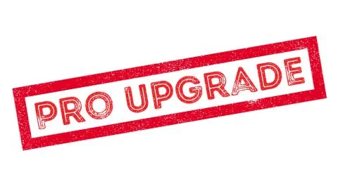 Pro Upgrade rubber stamp Illustrazione stock