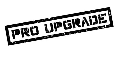 Pro Upgrade rubber stamp Stock Illustration