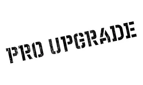 Pro Upgrade rubber stamp Stock Illustration