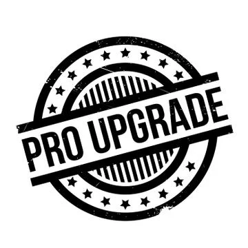 Pro Upgrade rubber stamp Illustrazione stock