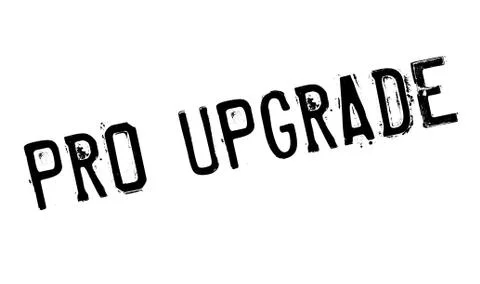 Pro Upgrade rubber stamp Stock Illustration