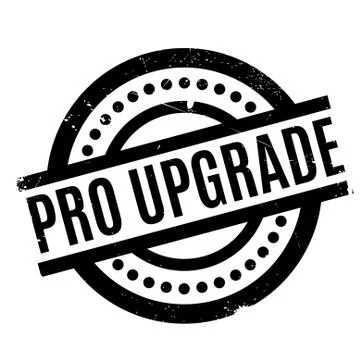 Pro Upgrade rubber stamp Stock Illustration