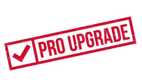 Pro Upgrade rubber stamp Illustrazione stock