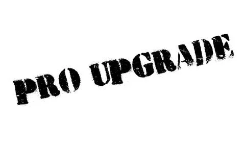 Pro Upgrade rubber stamp イラスト素材