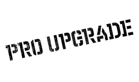 Pro Upgrade rubber stamp Stock Illustration