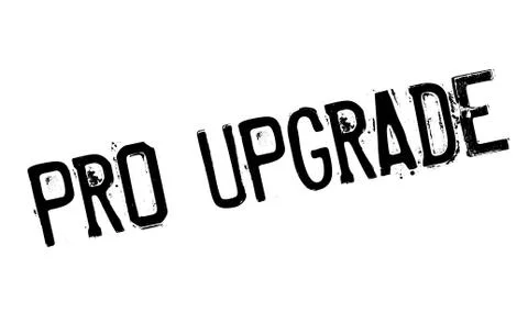 Pro Upgrade rubber stamp Illustrazione stock