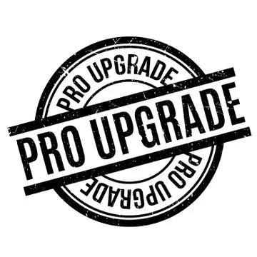 Pro Upgrade rubber stamp Stock Illustration