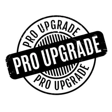 Pro Upgrade rubber stamp Illustrazione stock