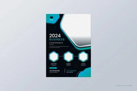 Pro Vector Business Flyer Design Creative premium template Illustrazione stock