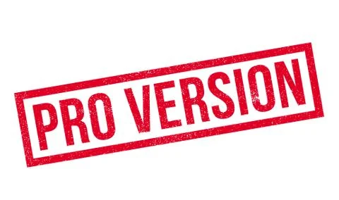 Pro Version rubber stamp Illustrazione stock