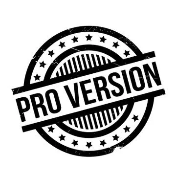 Pro Version rubber stamp Illustrazione stock