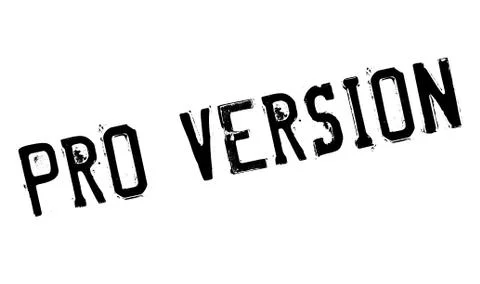 Pro Version rubber stamp Illustrazione stock