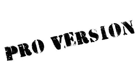 Pro Version rubber stamp Illustrazione stock