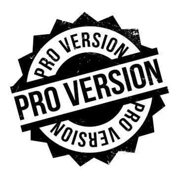 Pro Version rubber stamp Illustrazione stock