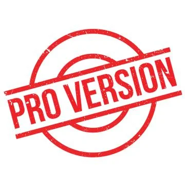 Pro Version rubber stamp Illustrazione stock