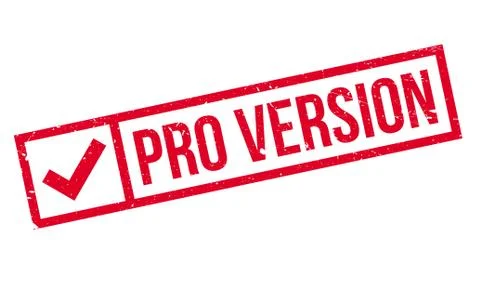 Pro Version rubber stamp Stock Illustration