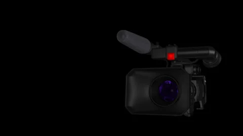 Pro Video Camera Transition - World News - Alpha Channel Stock Footage