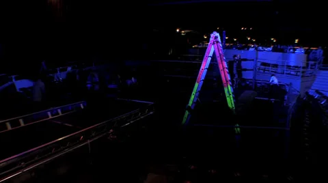 Pro Wrestling Ring Timelapse Stock Footage 33600126