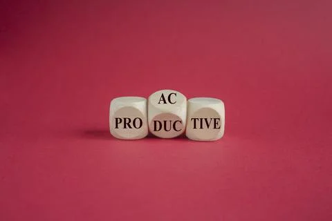 Proactive and productive symbol. Foto stock