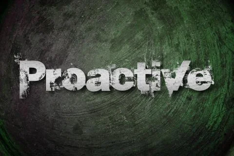 Proactive concept Stock Illustration