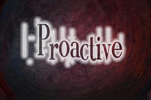 Proactive concept Stock Illustration